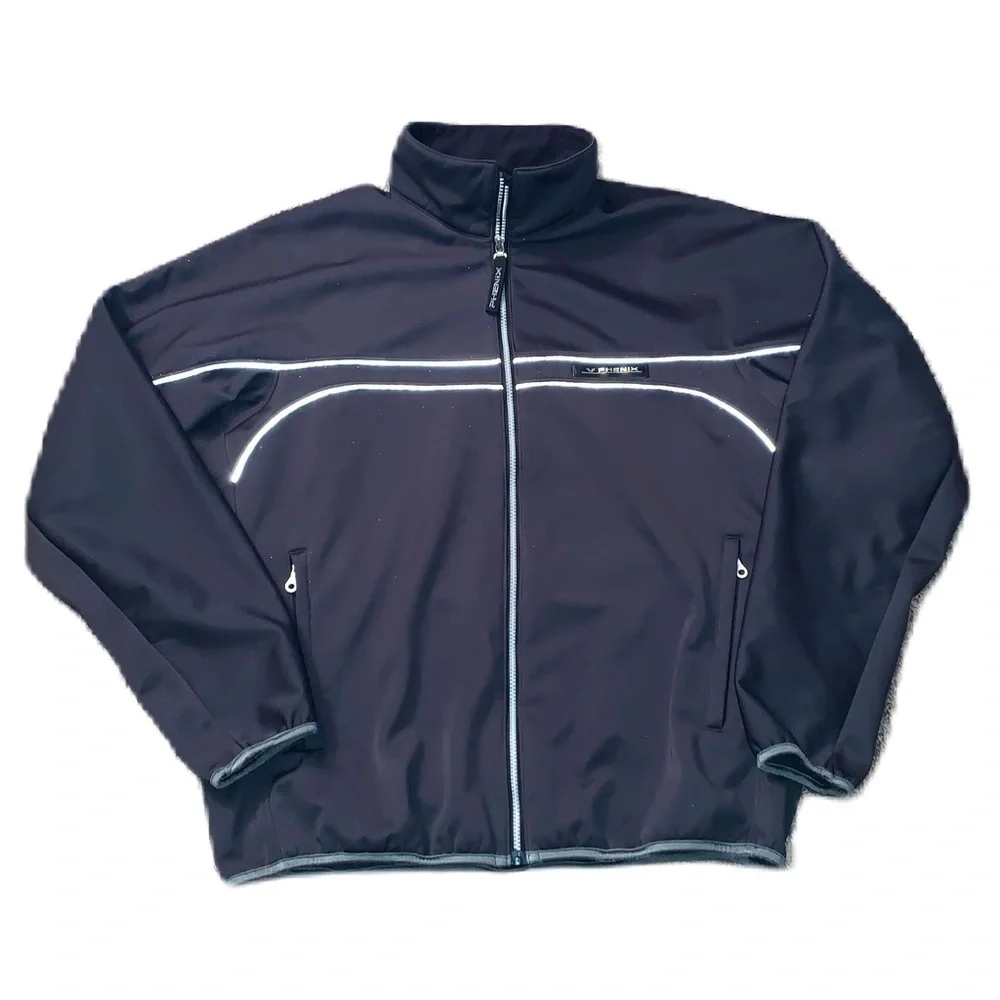 Phenix XL Jacket Ski Snowboarding Performance Soft Shell Grey Reflective Trim